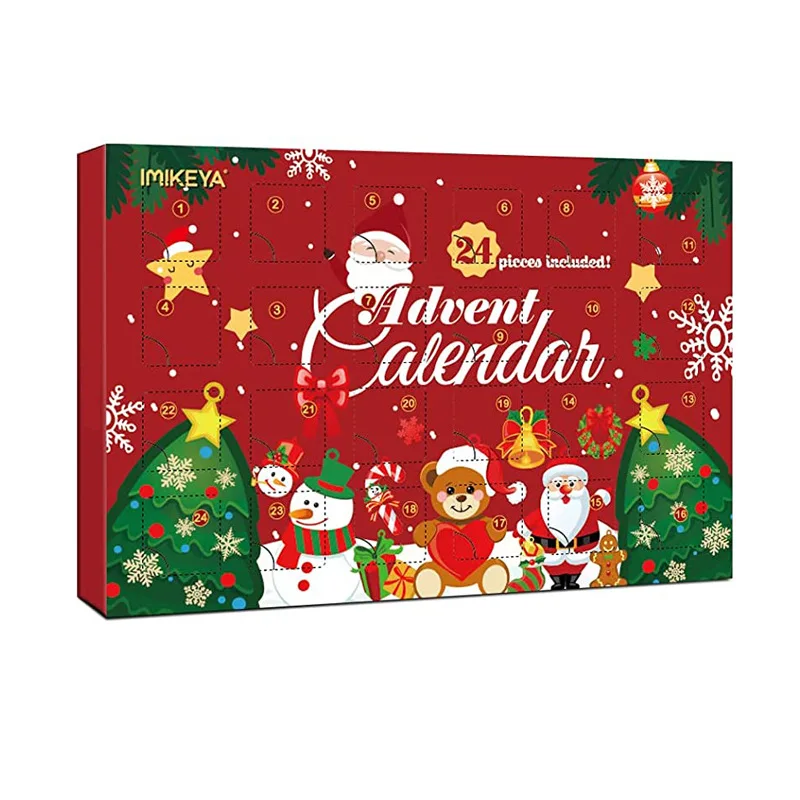 Luxury Empty Big Cardboard Handmade Custom Decoration Paper Christmas Gift 12/24 Mysterious Box Advent Calendar Box