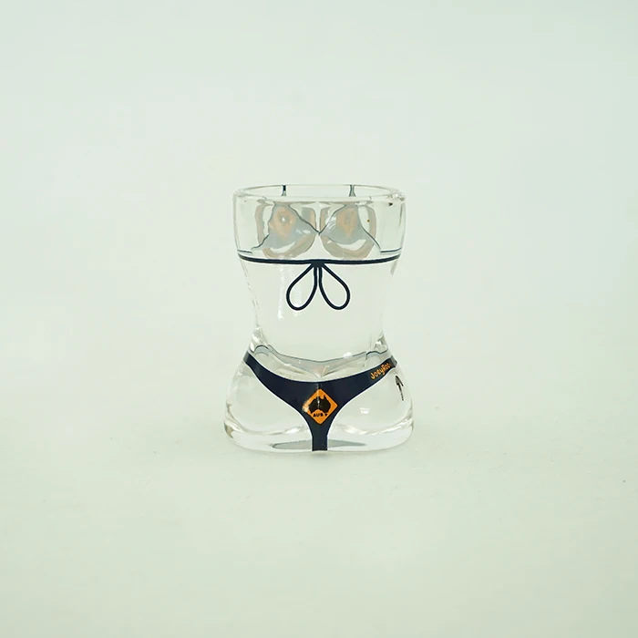 Hot sale High quality 50ml Unique Shaped Women Body Sexy breast Bikini Shot Glass