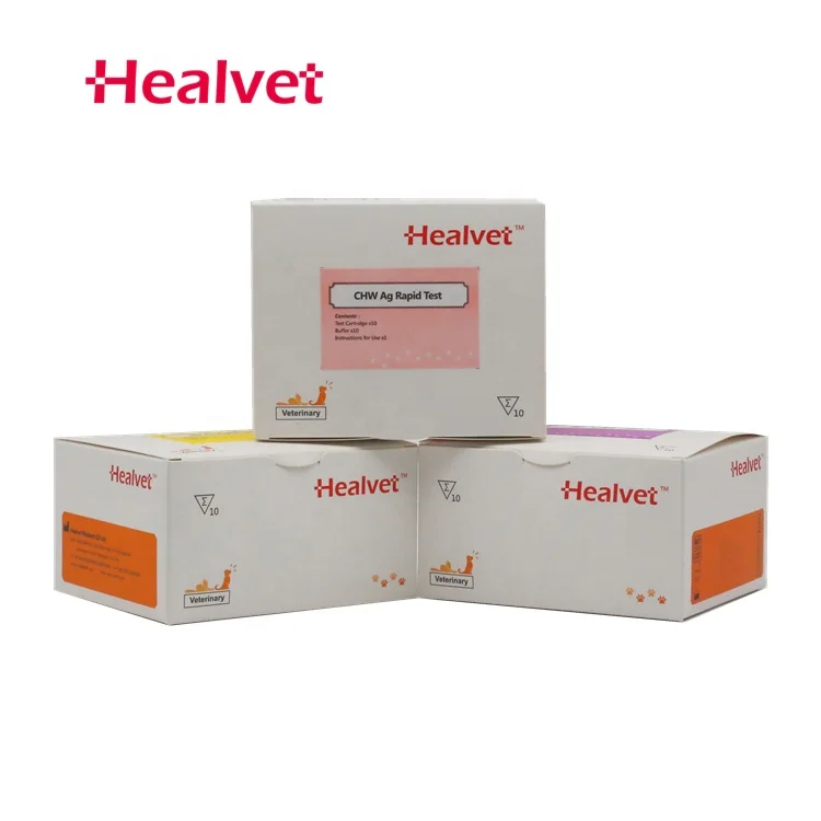 Healvet ветеринарный диагностический собачий сердечный червь антиген (CHW Ag) быстрый тест-комплект с Заводской ценой
