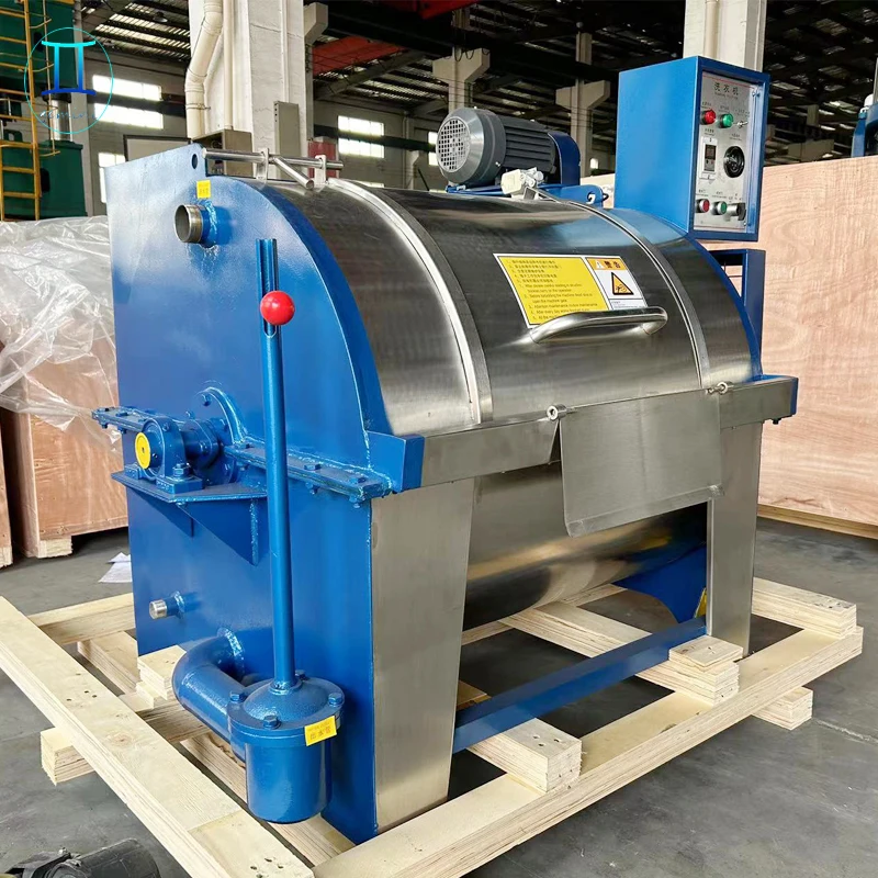 Commercial Hotel Large Horizontal Washing Machine Semi-Automatic Laundry Equipment