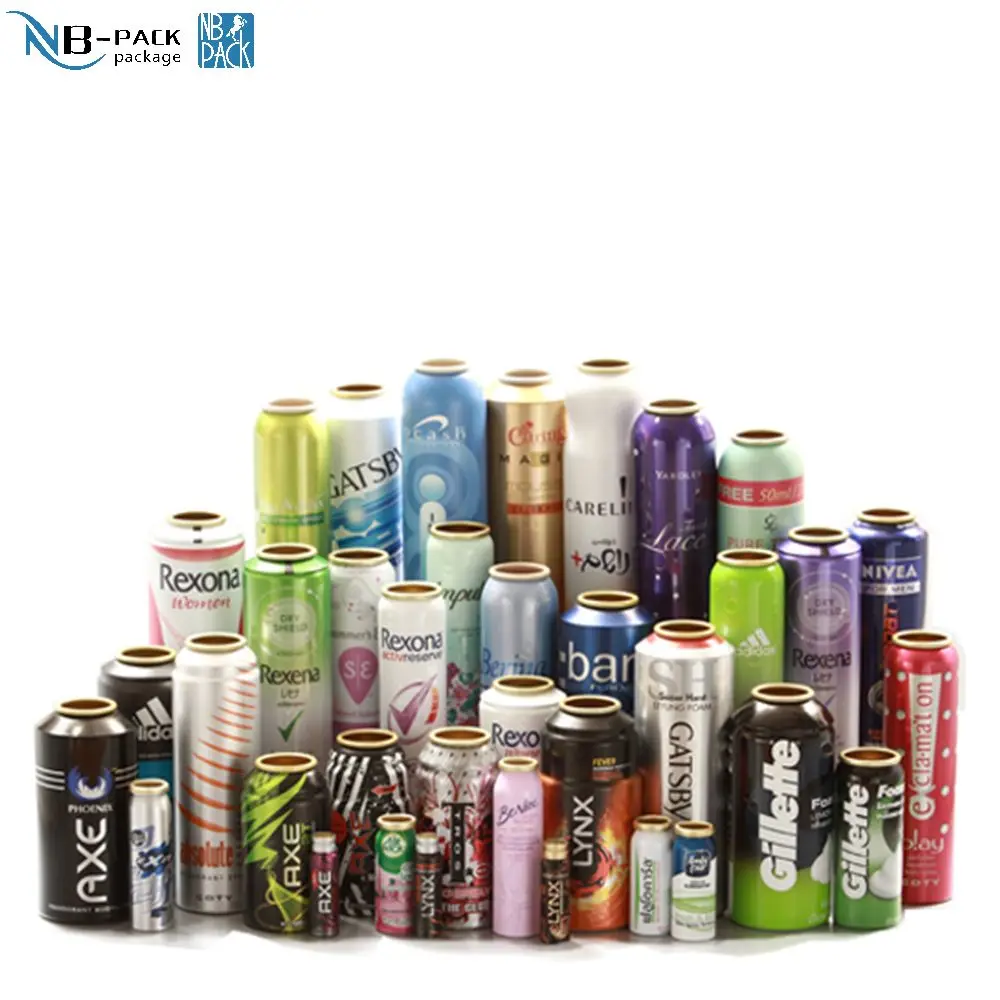 Manufacture Aerosol 15ml 30ml 50ml Aluminum Can With Spiral Mouth/refillable Aluminum Aerosol Spray Can For Cosmetics Package