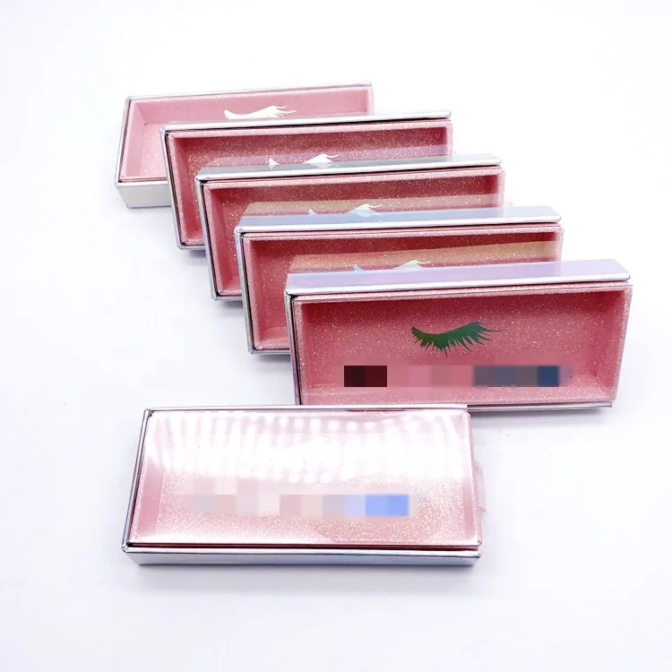eyelash manufacturer custom your logo private label Strip Eyelash Glitter Package box