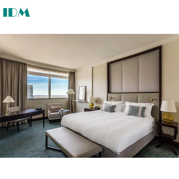 IDM-486 Modern Hotel Room Bed Furniture For 5 Stars Hotel  Furniture