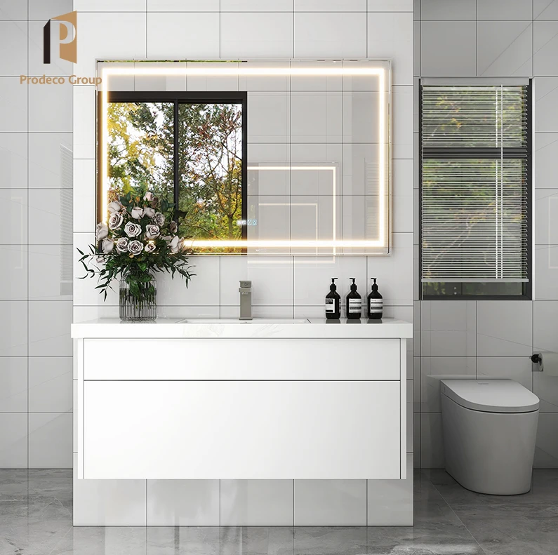 Ceramic Basin Bathroom Vanity Hand Wash Countertop Custom Bathroom Vanity With Sink Modern Bathroom Vanities