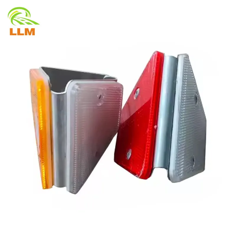Roadway Delineator Manufacturer Price White Reflective Plastic Roadside Markers Highway Guardrail Reflectors Traffic Delineators