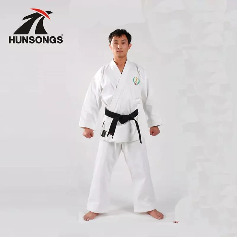 Order in ali baba from china Custom 100% cotton wkf approved karate uniforme coton