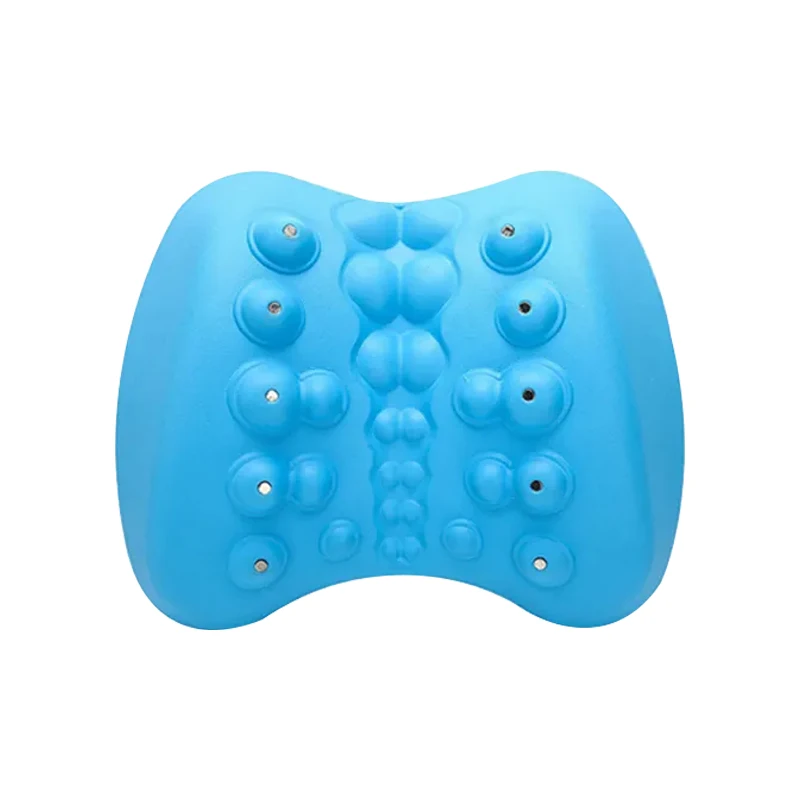 Soft Lumbar Support Magnetic Therapy Pillow Traction Straight Spine Relax Back Waist Massage Stretcher Device Lumbar Massager