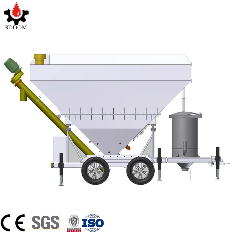 20 Ton 35 Ton Horizontal Mobile Cement Storage Silo for Bulk Cement
