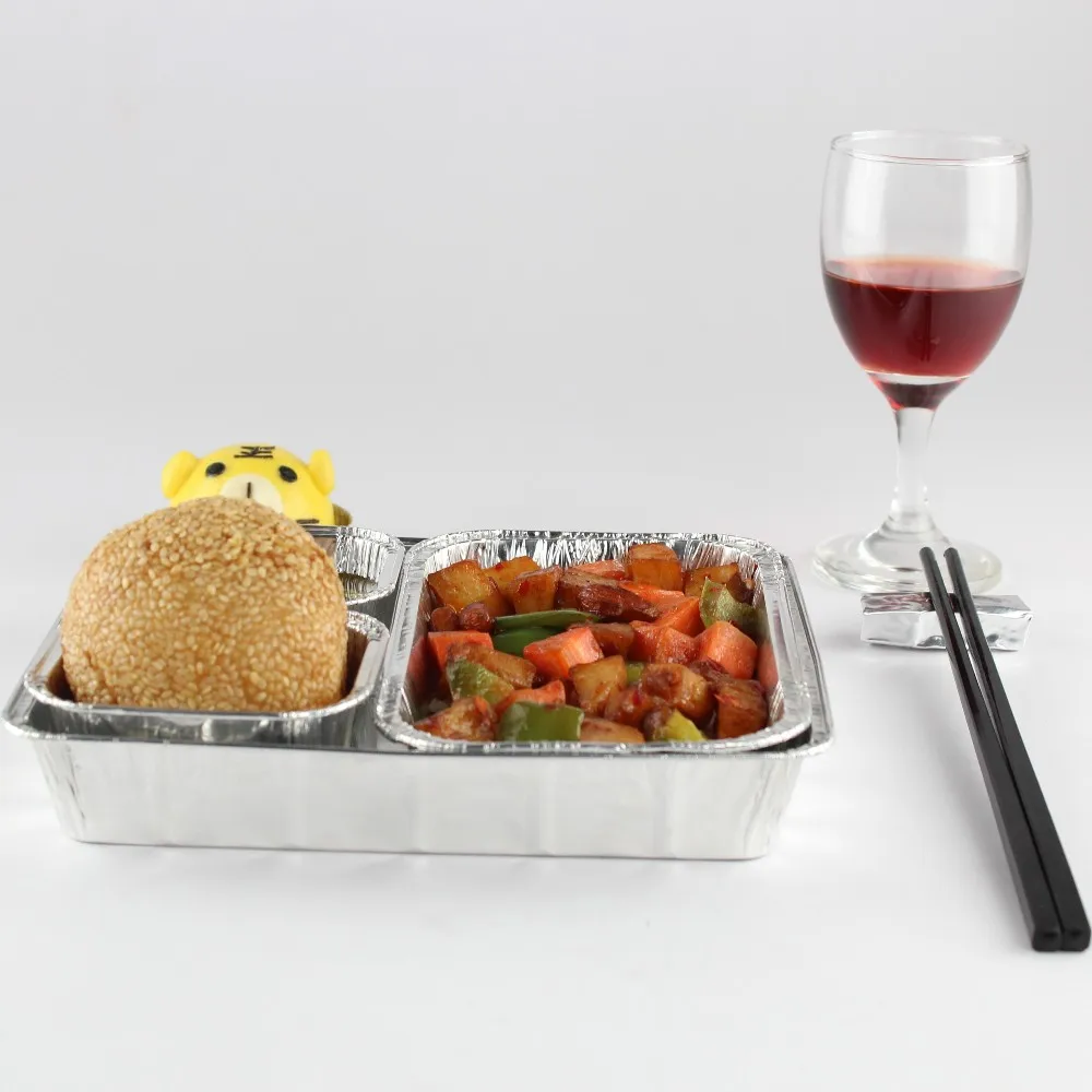 aluminum foil container box casserole for barbecue