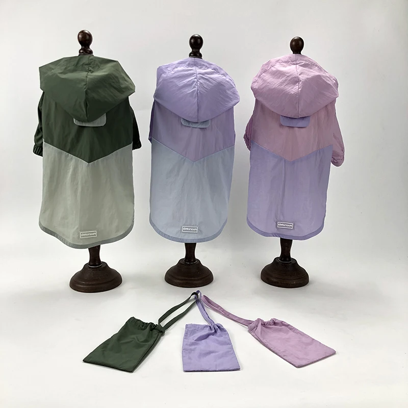 Солнцезащитный нейлон Водонепроницаемая летняя одежда для собак модная дизайнерская