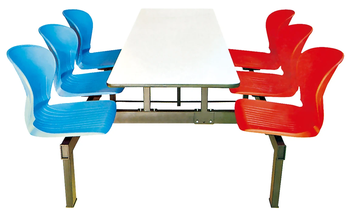 High quality fiber glass  canteen furniture canteen table and chair extendable dining table