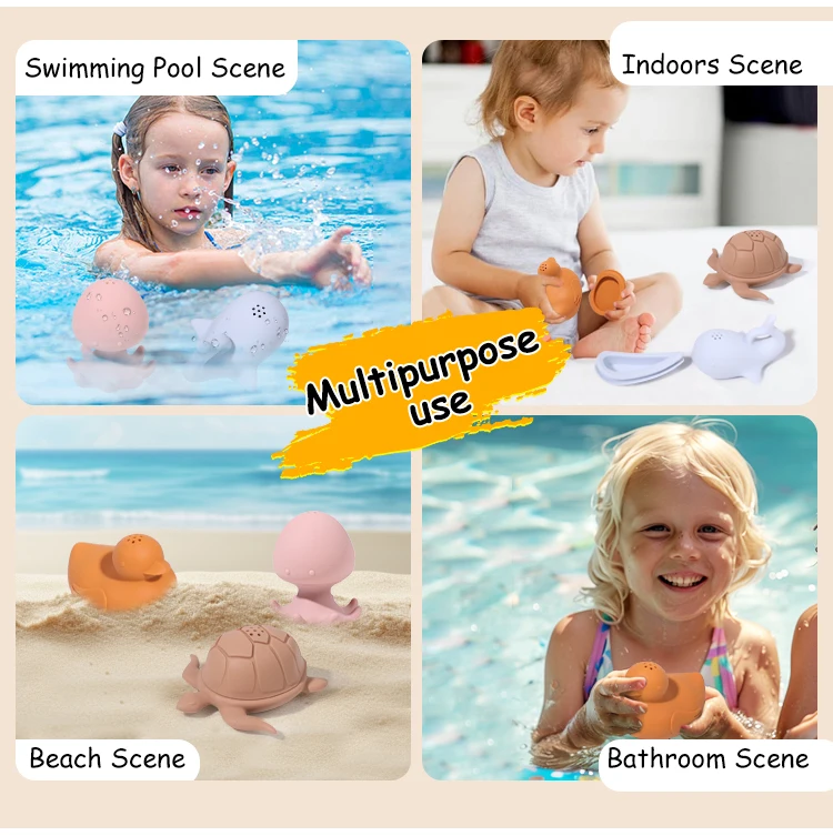 Оптовая продажа многоцветные силиконовые игрушки для детей