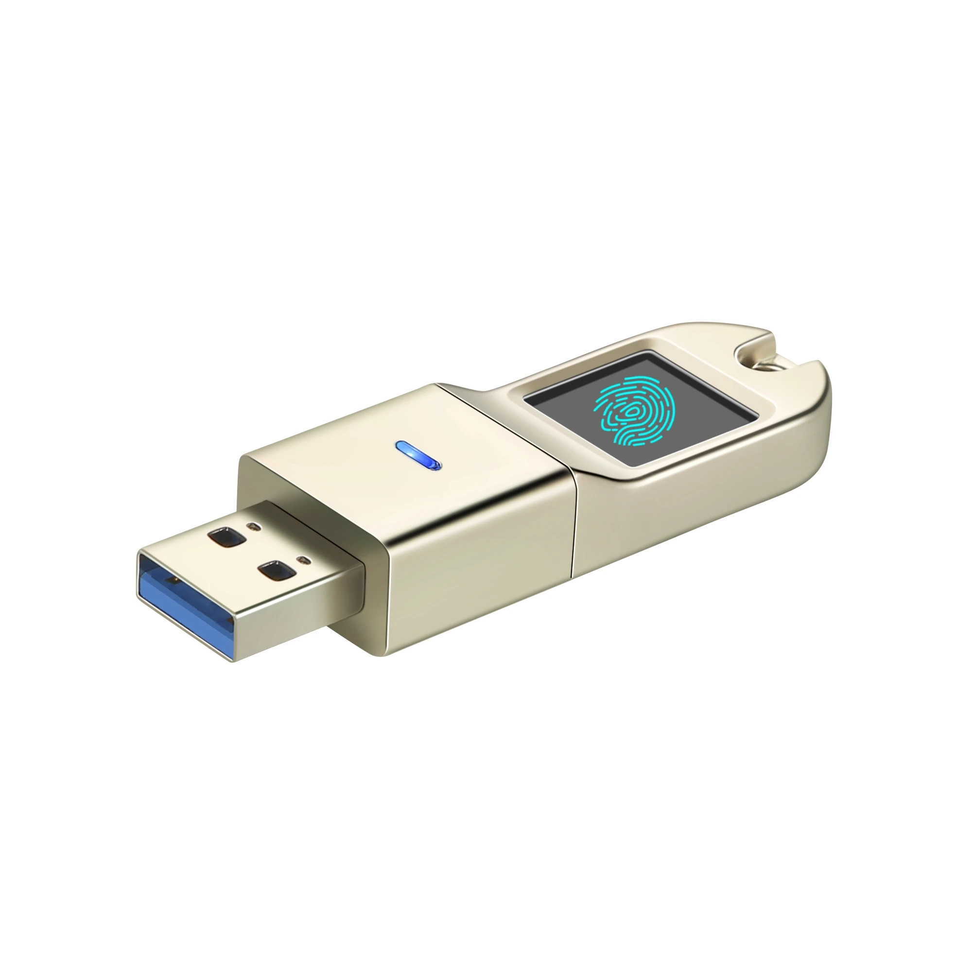 Заводской высокоскоростной USB флэш-накопитель индивидуальный сканер отпечатков пальцев новый дизайн рекламная печать логотипа USB3.0 32G64G128G