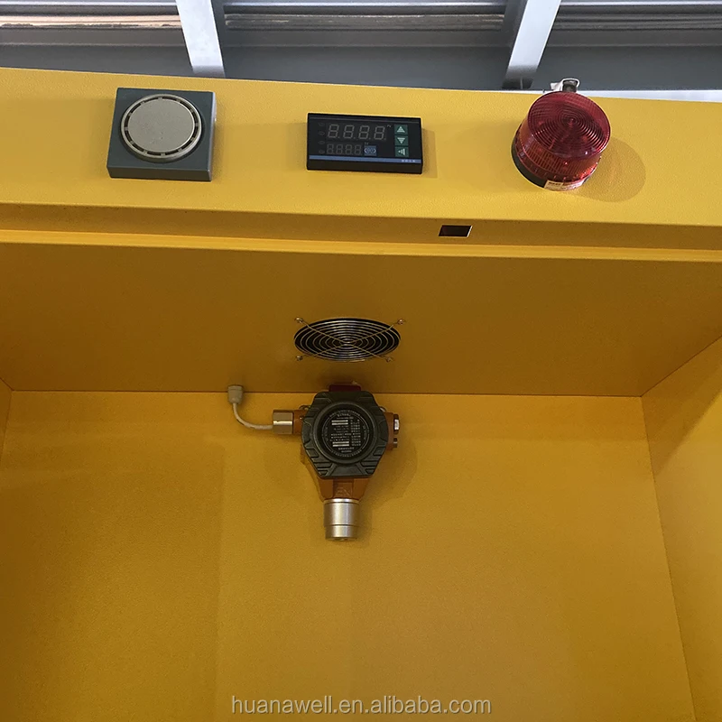 ZOYET Intelligent Gas Cylinder Safety cabinet for double bottle laboratory storage cabinet