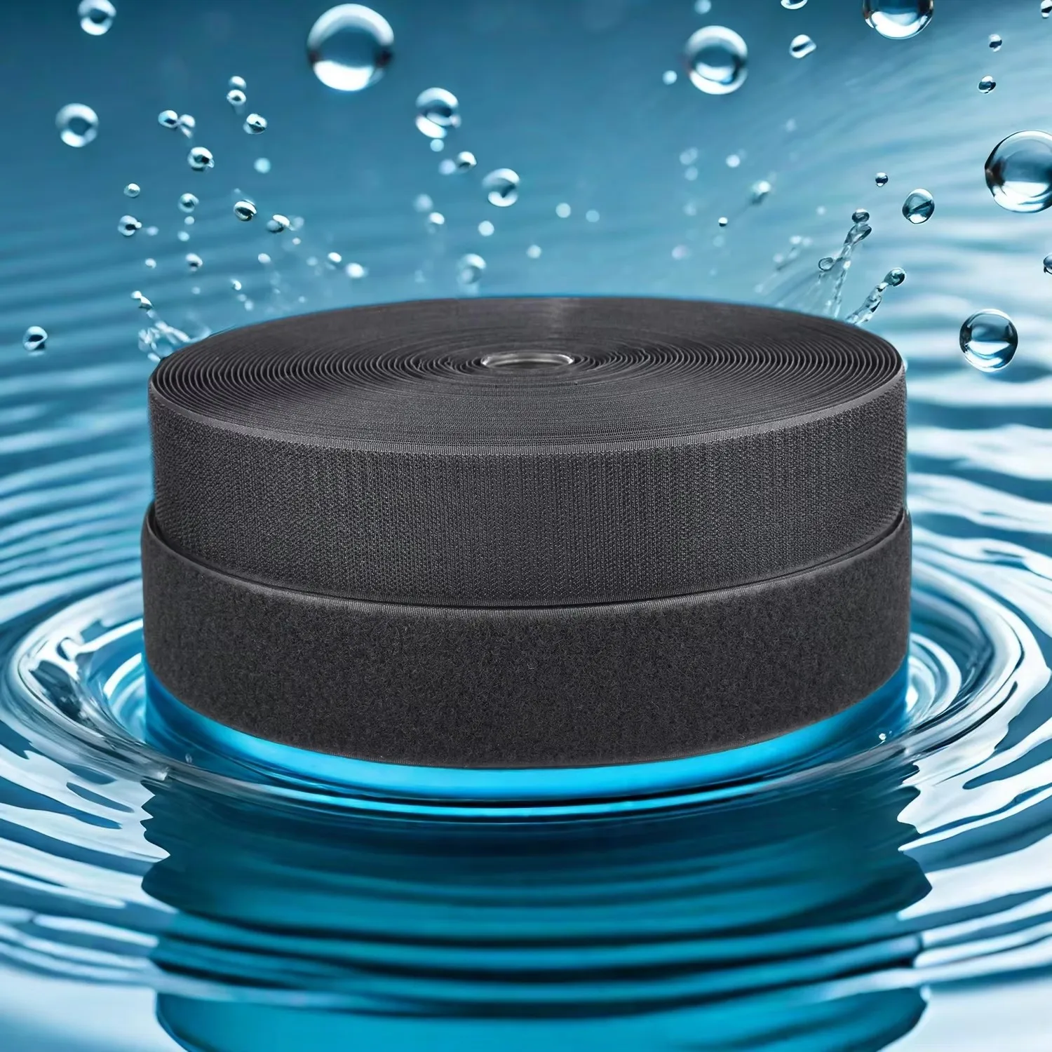 Custom 10-38mm Nylon No Glue Hook Loop tapes Reusable Velcro strap Sewing On for Clothing shoes accessories