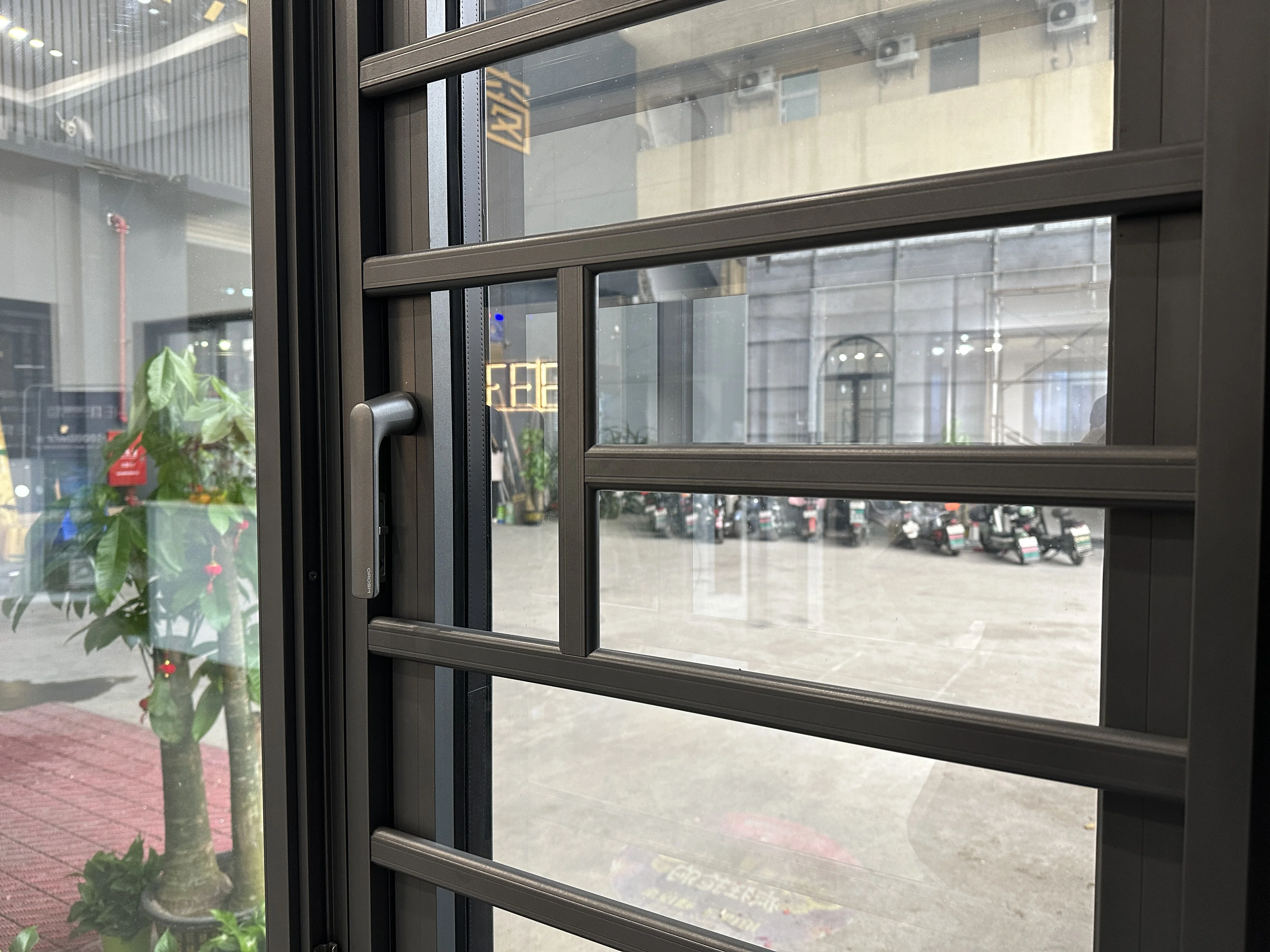 Double Glazed Aluminum picture Windows Soundproof fixed window Glass Energy Efficient Casement Window with mosquito net