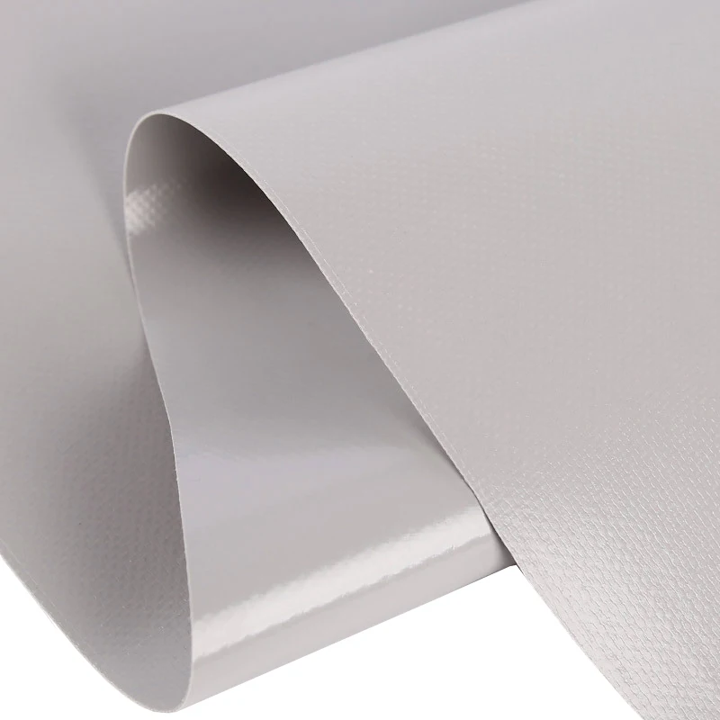 1100gsm PVC Tarpaulins Tensile Fabric Low Surface Friction Membrane Tensile Structure Material With UV Resistance