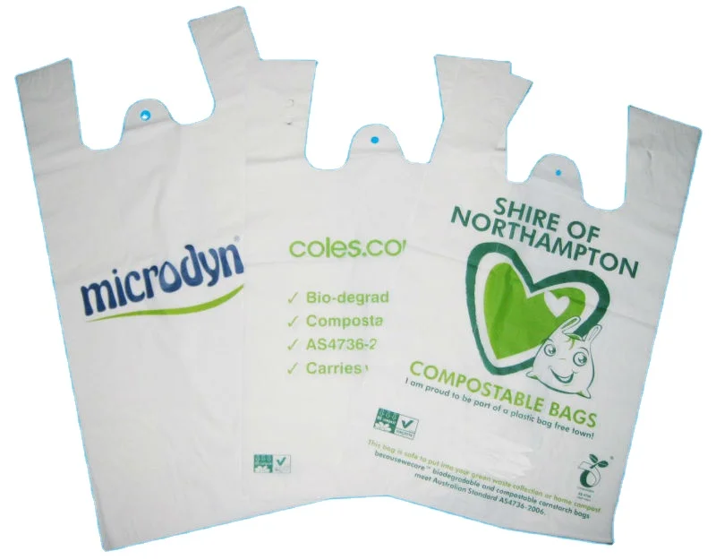 Custom Printed Pva Water Soluble Plastic Packing Bags Food Grade Film Packaging