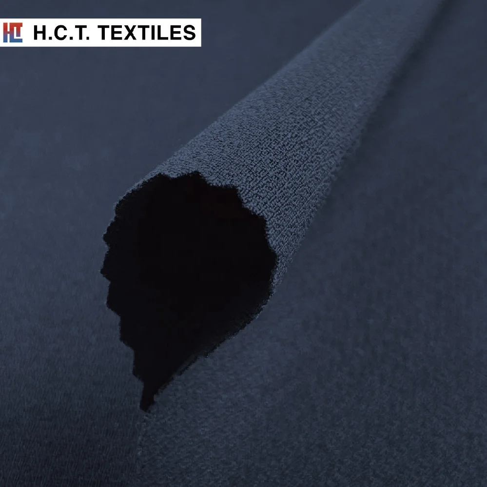 Круглый год, необычная однотонная Добби текстурированная 265 г 74% искусственный шелк/22% нейлон/4% спандекс, эластичная Повседневная ткань из Тайваня