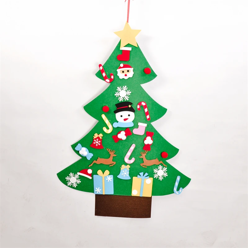 Ручная работа DIY Войлок новогодняя елка Войлок Рождественский кулон рождественские праздничные подарки экологически чистый материал