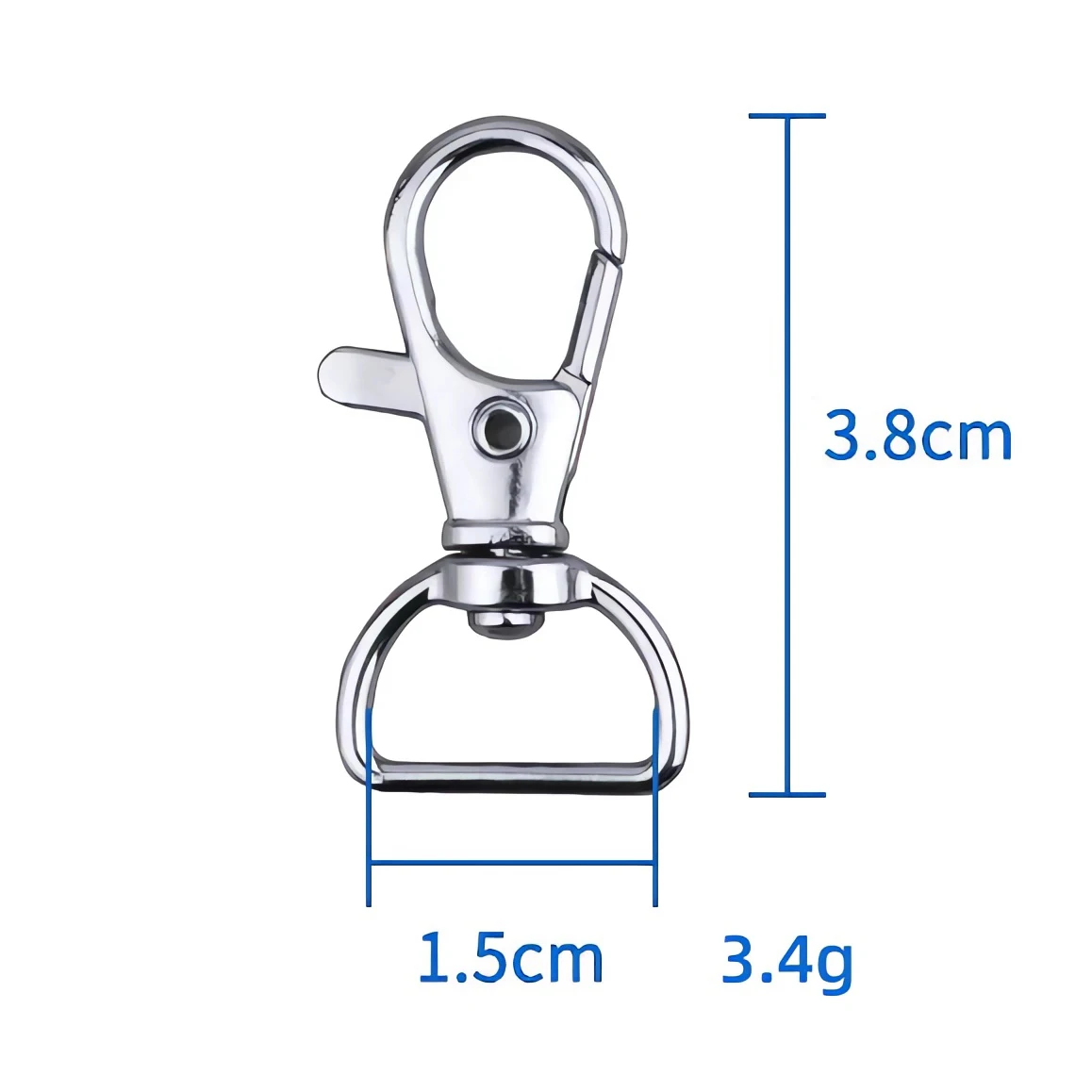 Bag Accessories Spring Metal Hooks Buckle Clip Swivel Snap Hook for Purse Chains