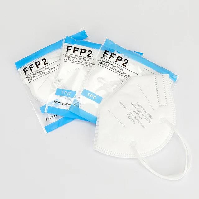 CE 2163  respirator FFP2 Dust Mask With Earloops For Industrial Safety Working masque ffp2 mask