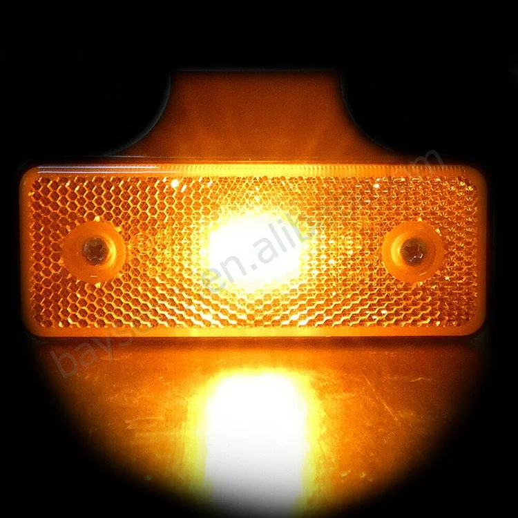 HST-20143 24 VOLTS 4 LED SIDE MARKER LIGHTS INDICATOR LAMPS RED AMBER TRUCK LORRY LGV HGV BUS E-marked
