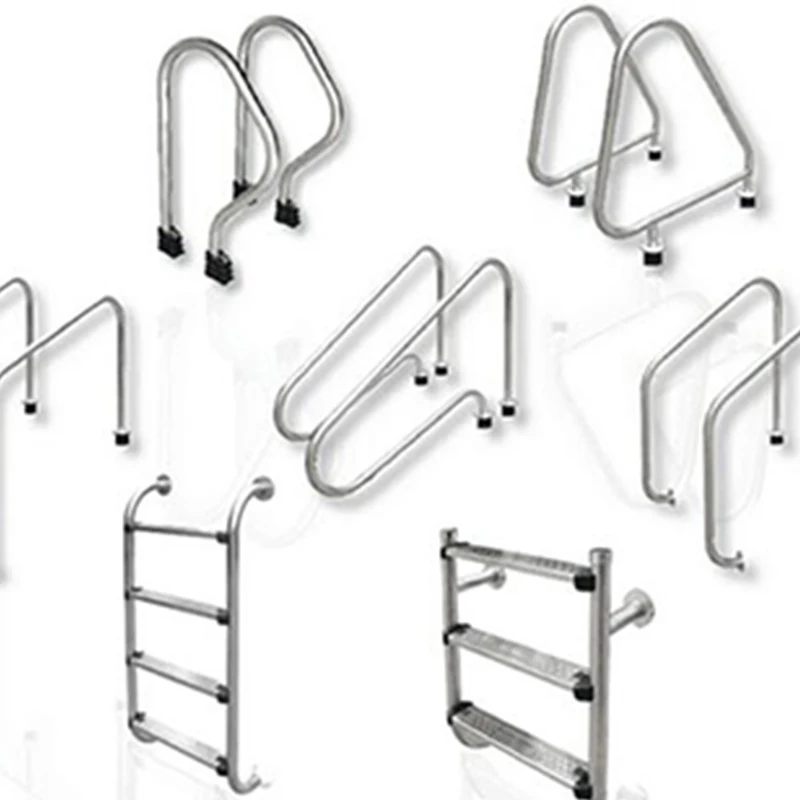 2/3/4/5 Steps MU Series Safe Handrail Swimming Pool Step Ladder