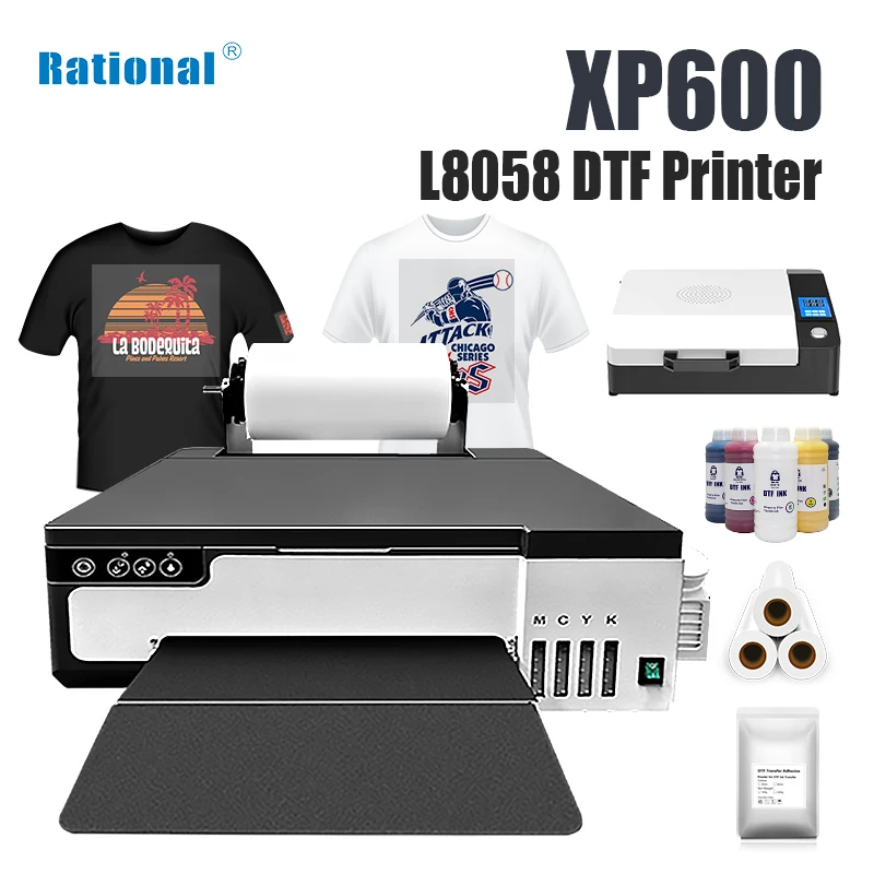 XP600 DTF Inkjet Printer Impresora A4 DTF T Shirt Cloth Sticker Garment Printing Machine XP600 A4 DTF Printer