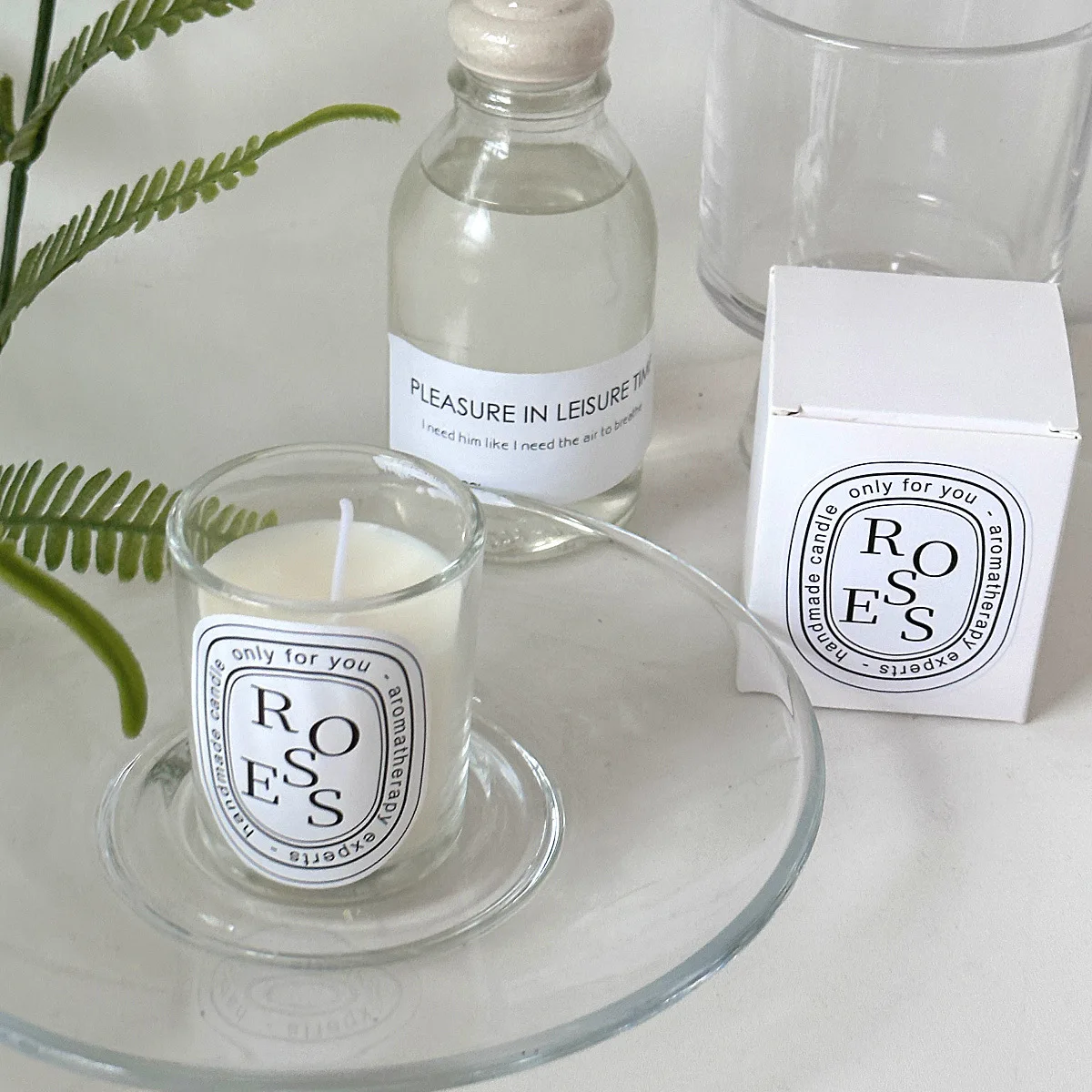 Big Size Wood Lid Matte Glossy Glass Aromatic Mini Big Large Tin Glass Soy Wax Scented Candles  Gift Set With Lid And Boxes Pack