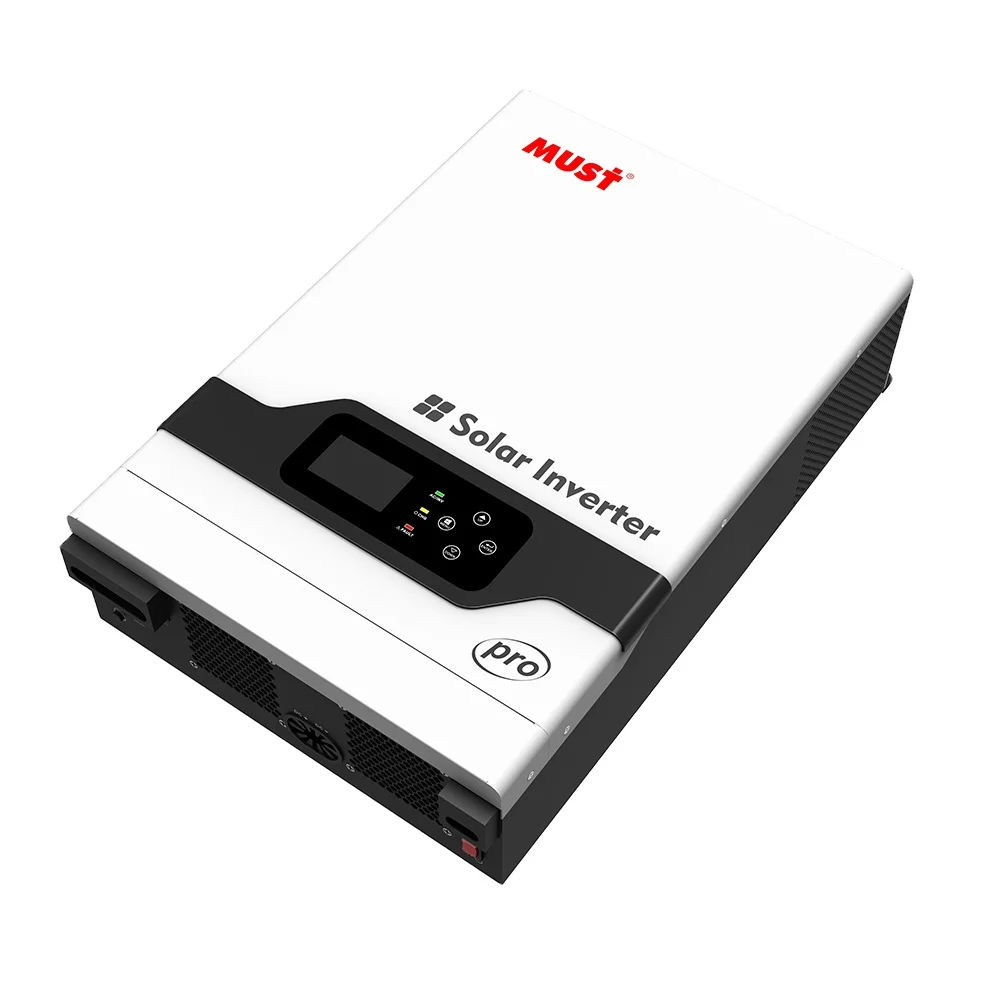 MUST hot sale pv1800pro 5.2 kw solar hybrid inverter gel battery lithium battery home inverter