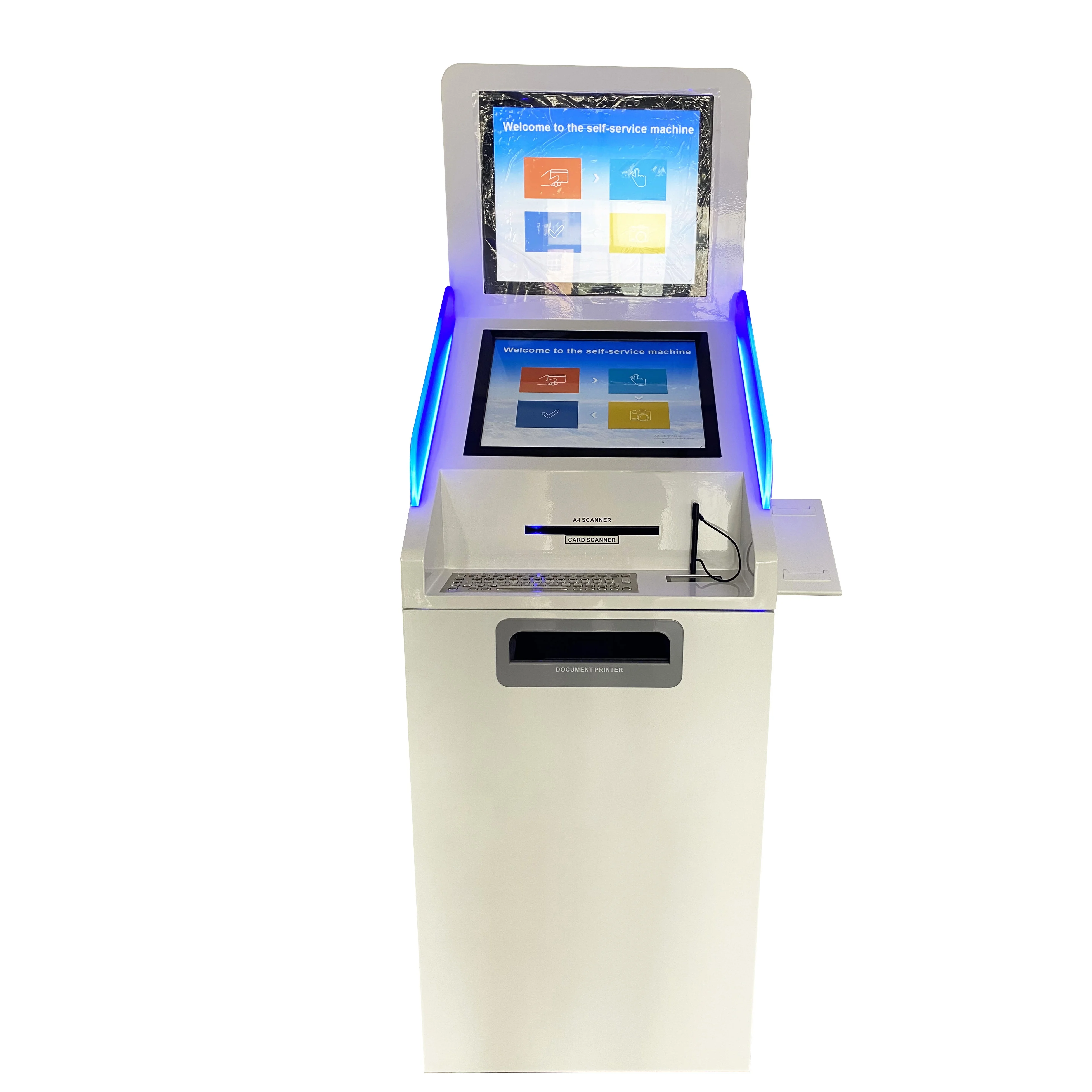 Hospitality Kiosks Self Service A4 documents Printing Scan Form Filling test report Printing Kiosk with card payment