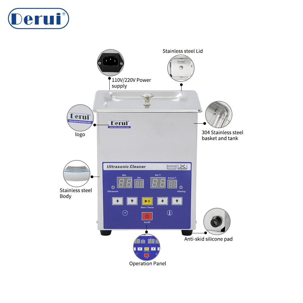 Household Cleaning Machine Cleaner Jewelry Watch Digital Ultrasonic Cleaner Path For Jewelry