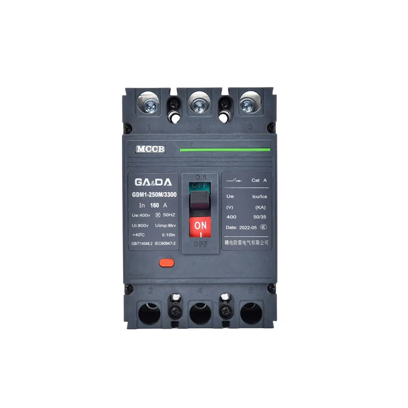 GDM1-250M-3300 3P Breaker DC 250 amp Circuit Breaker MCCB MCB ELCB Electrical Equipment