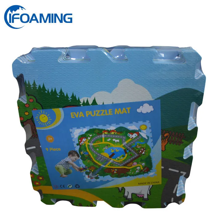 Portable Soft Baby Games Folding Foam eva Carpet Gym Baby Play Mat