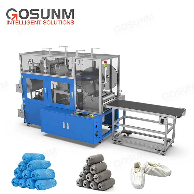 Gosunm New Product Fully Automatic Customized Universal Disposable Non-woven Shoe Cover Making Machine