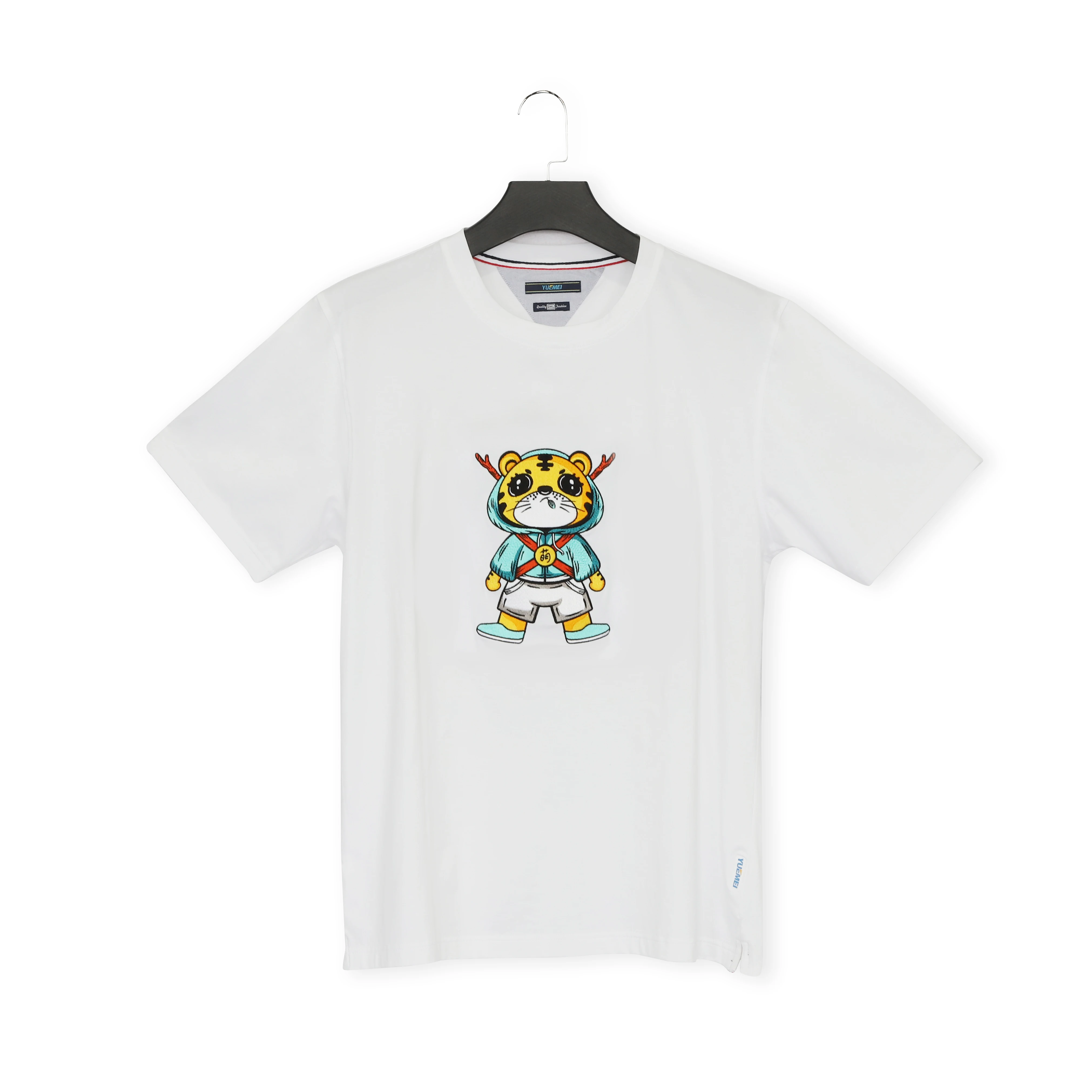 Accpect custom logo design t shirt garments sample for computerized embroidery machine