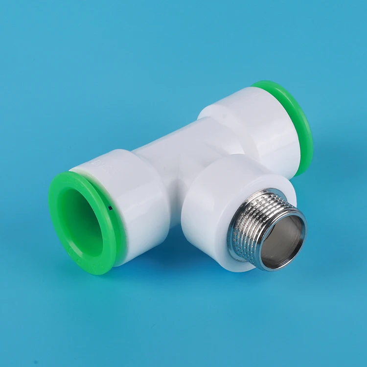 High quality OEM custom PRB type pipe connection 3 way PPR plastic quick round connectors PPR adapter