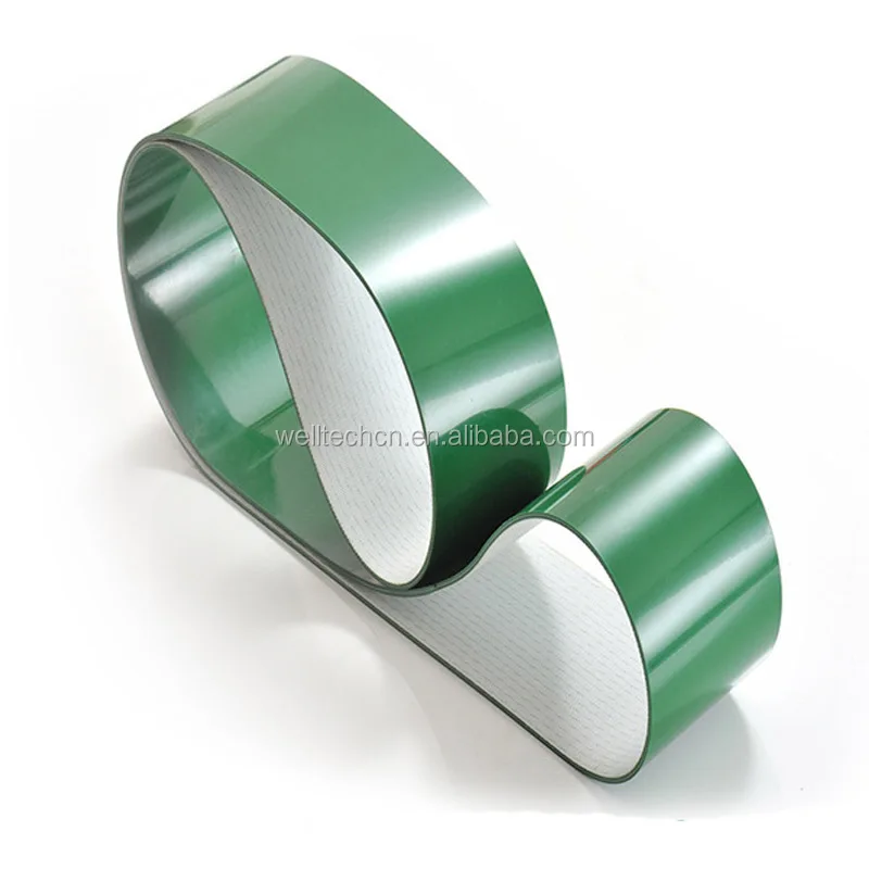 Настраиваемые зеленые Ленточные конвейерные ленты из искусственной кожи толщиной 1,2 мм, машина для производства ленточных пластиковых машин, конвейерные ленты из искусственной кожи