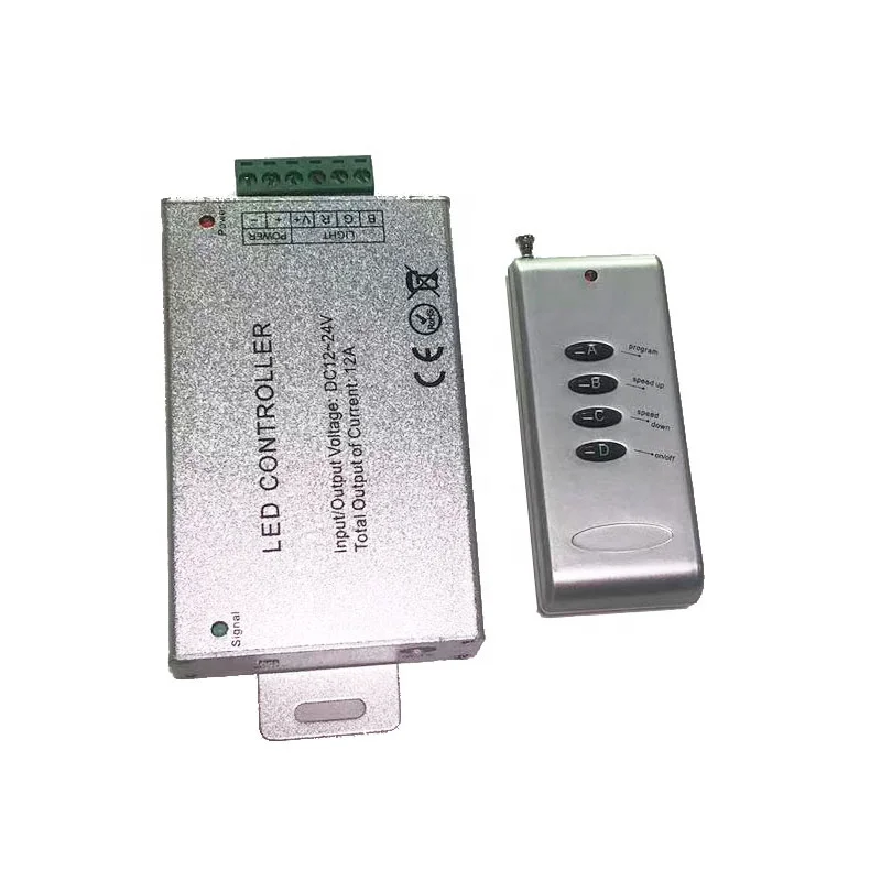 Dc 12-24 В 4 ключа Rgb светодиодные полосы светодиодный модуль беспроводной Rf контроллер