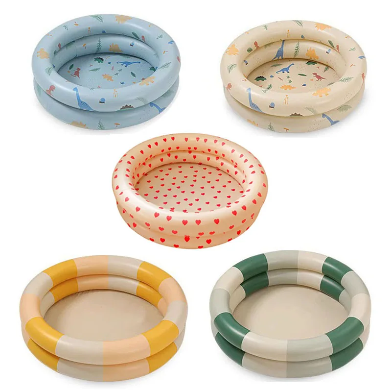 new design 2 rings red hearts swimming pool inflatable red hearts design pool