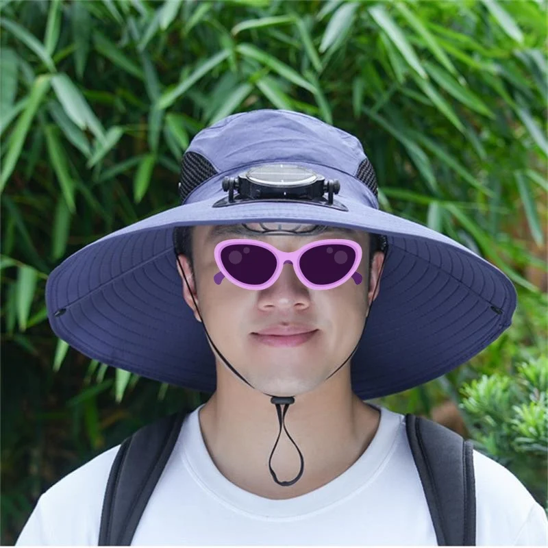 Solar Fan Fishing Hat,sun Visor Hat Uv Protection,cap with Solar Fan