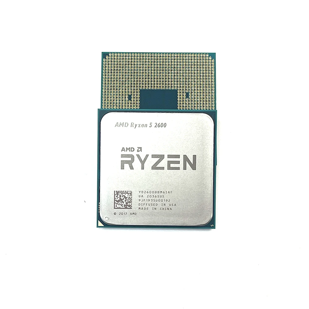  Процессор AMD Ryzen 5 2600 R5 AM4 3 4 ГГц шестиядерный двенадцатиядерный 65 Вт 12 нм YD2600BBM6IAF