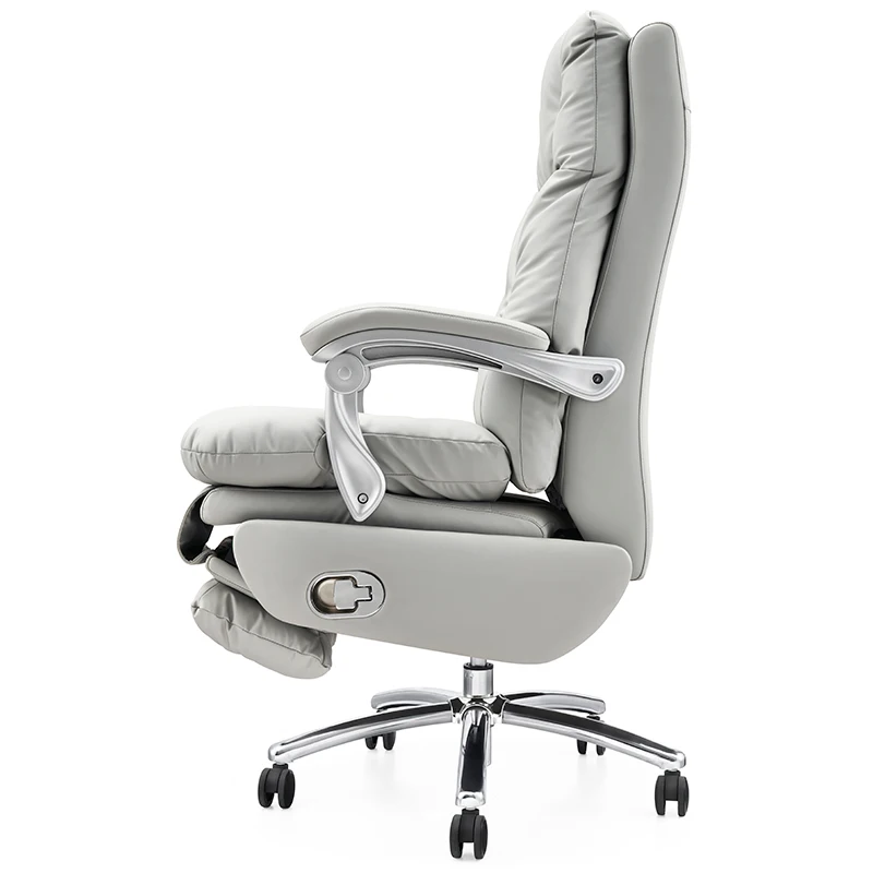 White big size electric office  chair leather boss work chair automatic modern business chair