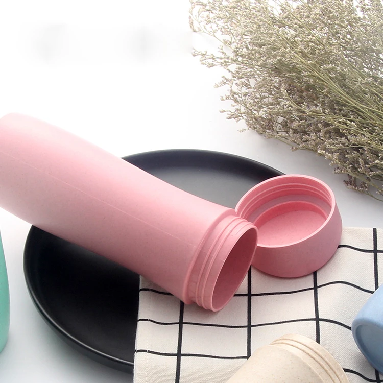 250ml Cup Coffee Mug Thermo Eco Water Bottle Biodegradable Wheat Straw Coffee Cup