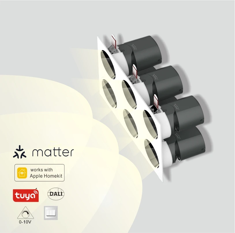 Алюминиевый регулируемый вращающийся прожектор, 3000K