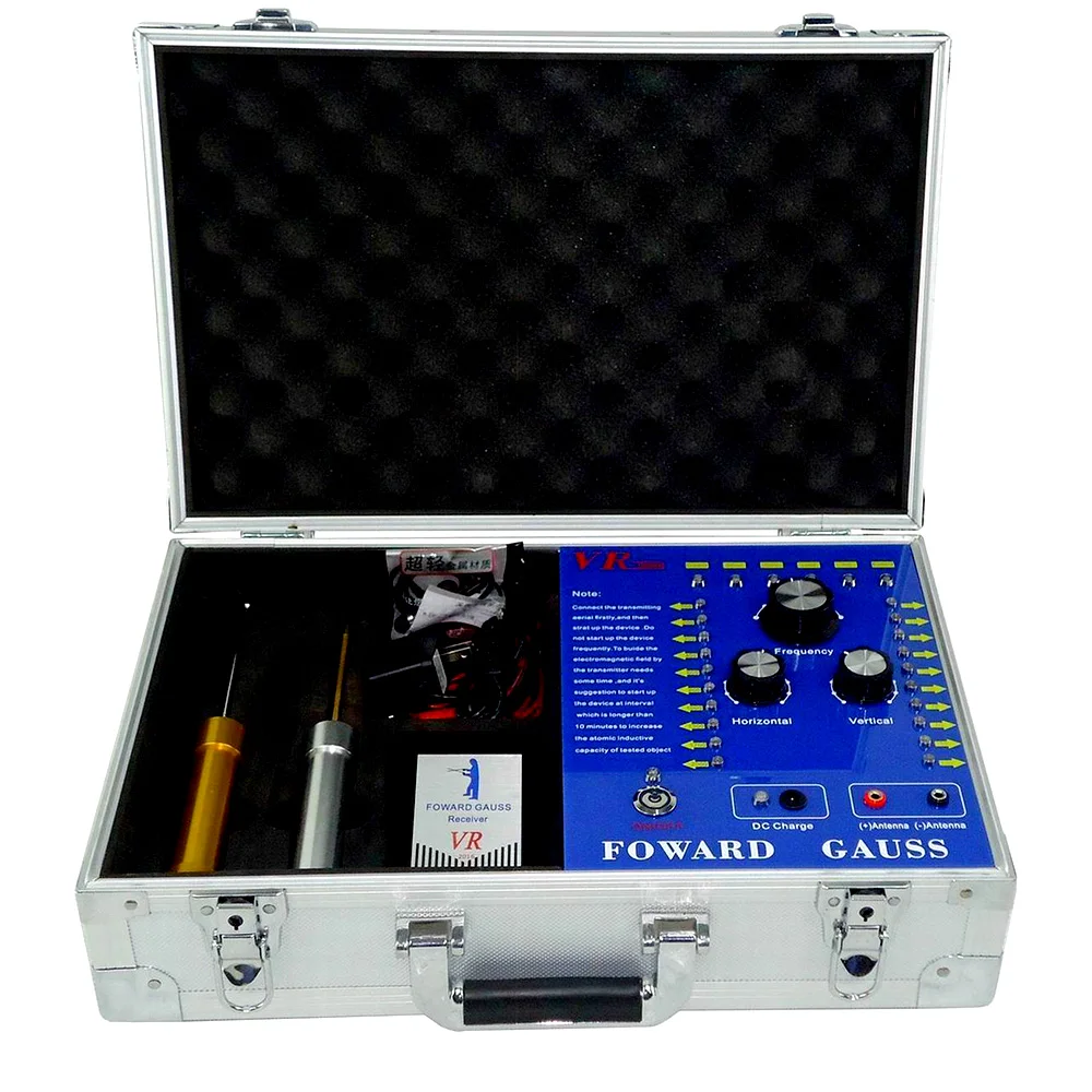 Подземный металлоискатель VR9000, металлодетектор с длинным радиусом действия 2 км, для золота, серебра, меди, свинца, олова