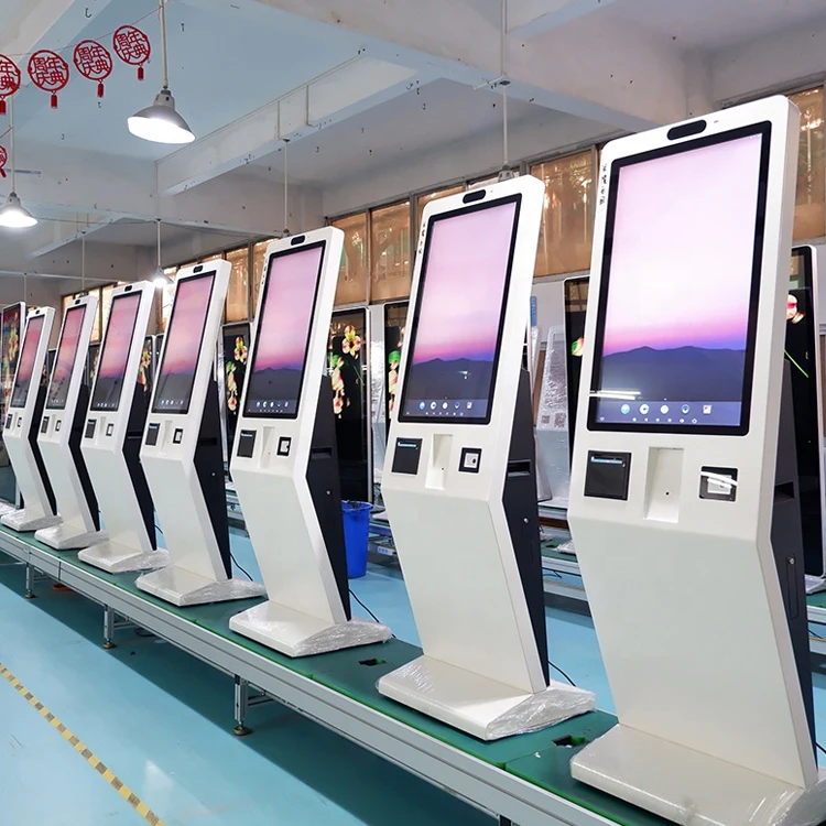 32 дюймов индивидуальные сенсорный экран self pay киоск android самообслуживания безналичный самооплаты машина