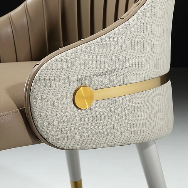 High Quality Italian Modern Leather Customized Dining Chairs PU Leather Chair