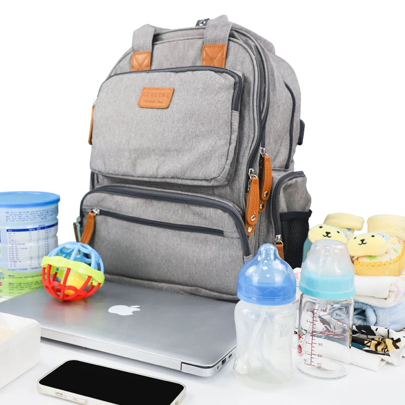 2022 hot Amazon OEM/ODM custom waterproof Heat preservation mommy bag diaper storage diaper backpacks baby bag diaper bag